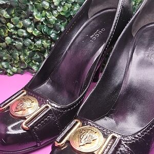 Gucci Black Leather Women's Shoes